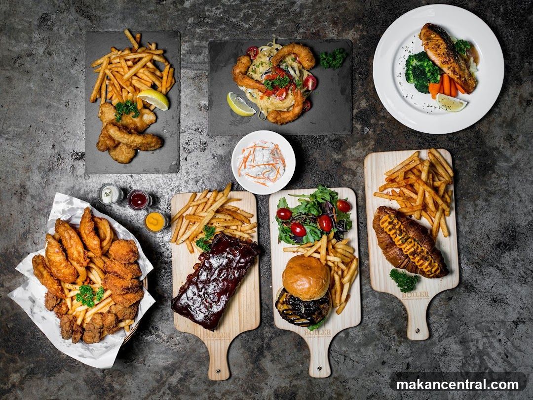 Assortment of Fried Foods and Entrees