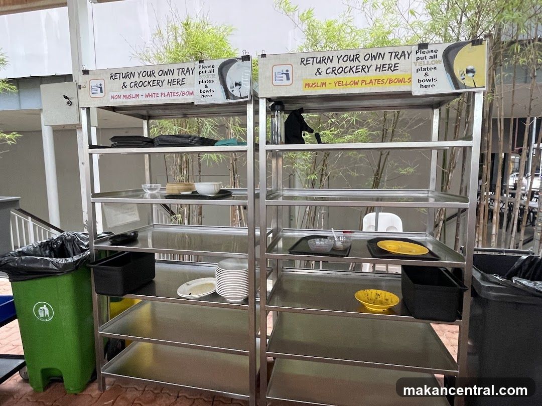 Tray and crockery return stations
