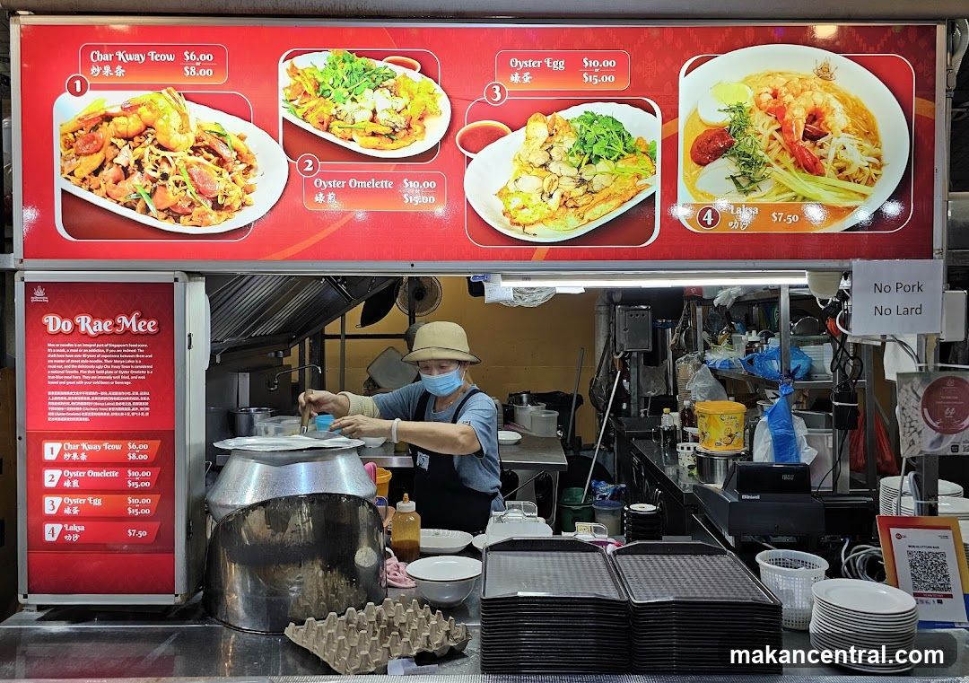 Food Stall Menu and Staff