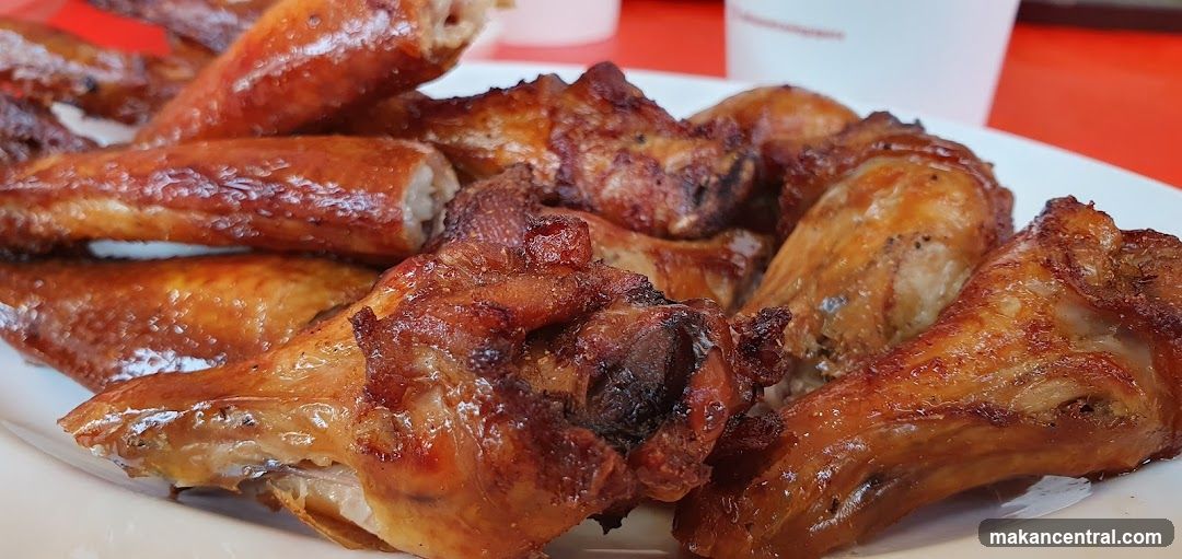 Plate of Roasted Chicken Wings
