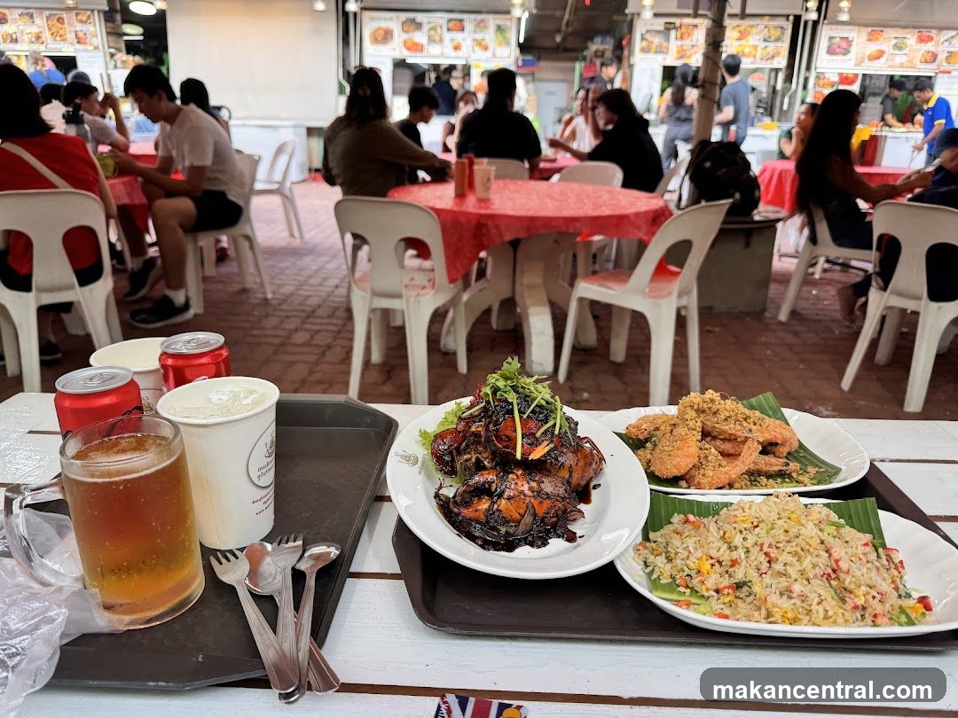 Food and Drinks at an Outdoor Eatery