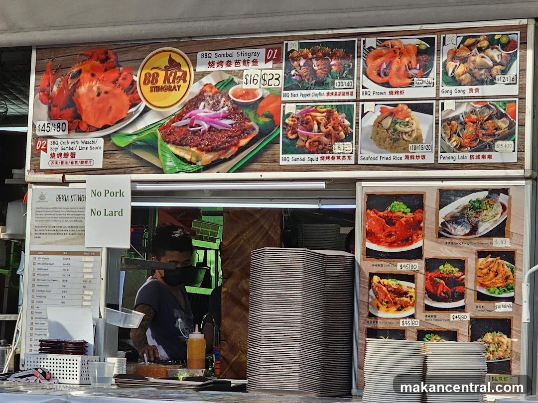 Seafood Stall Menu