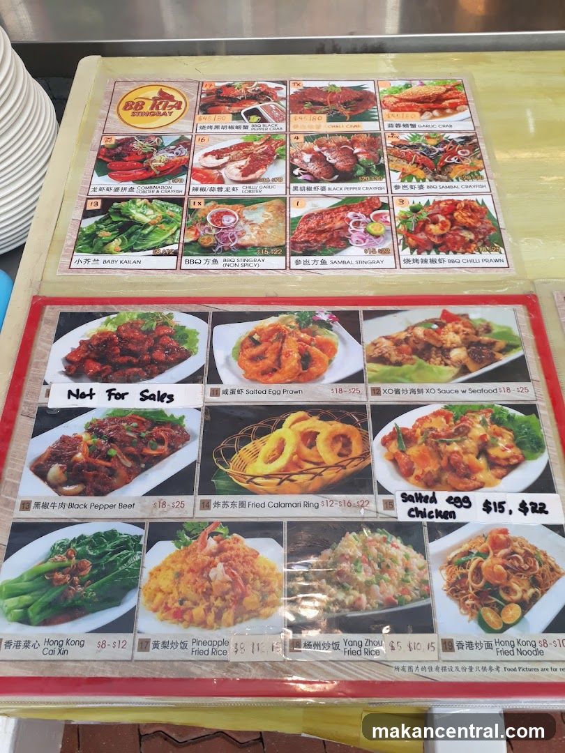 BB Kia Stingray Menu