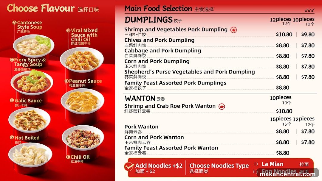 Main Food Selection