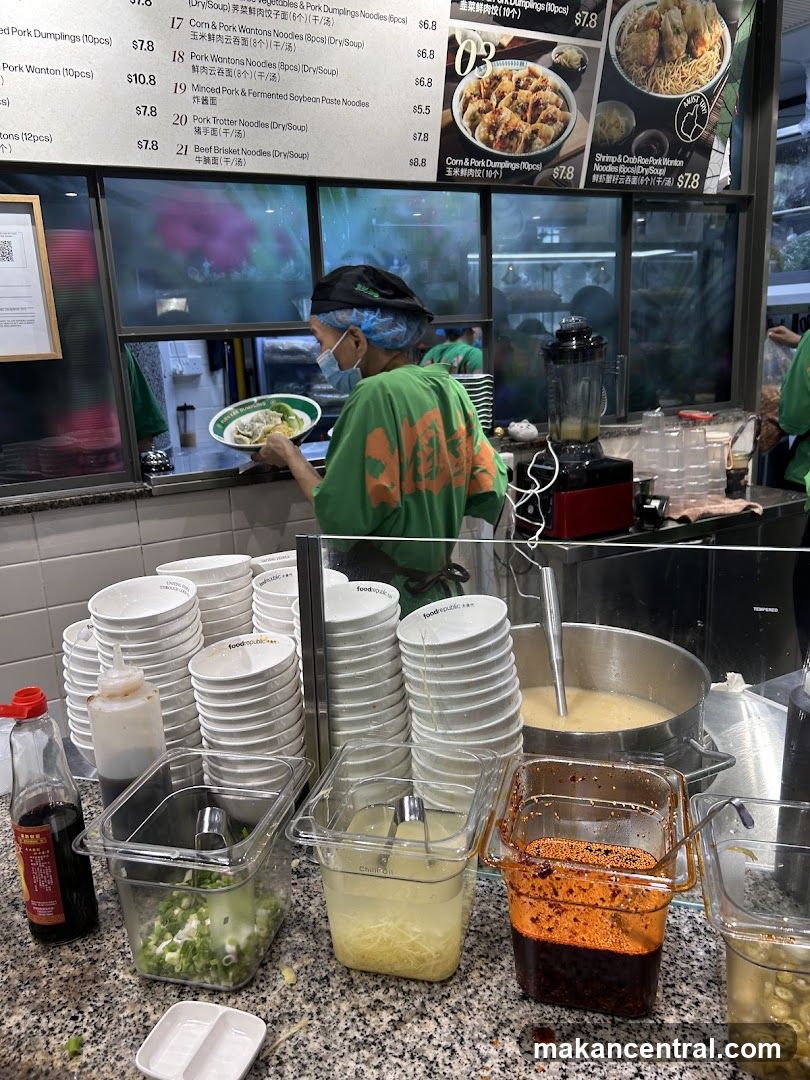 Food Republic Menu and Food Preparation Area