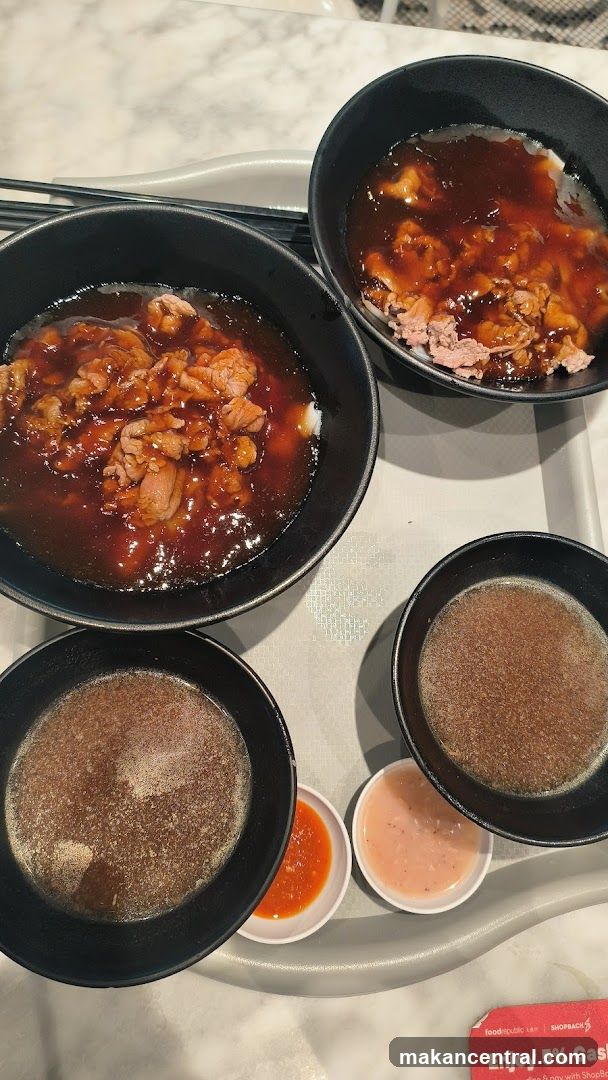 Food Bowls with Sauces