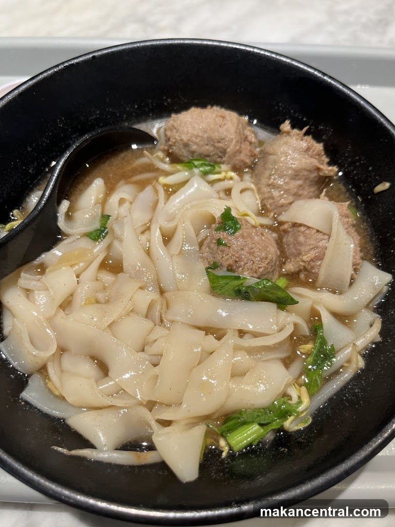 Noodle Soup with Meatballs