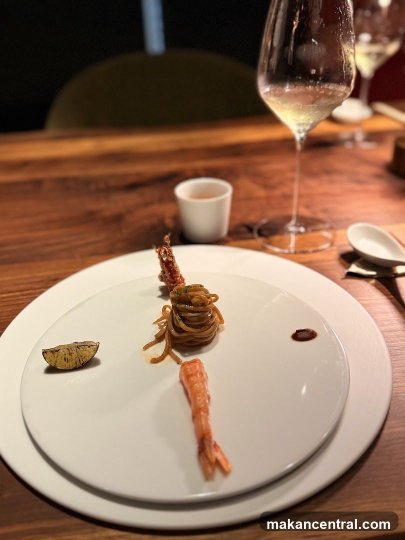Gourmet Shrimp and Noodle Dish