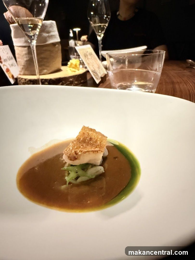 Gourmet Dish with Wine