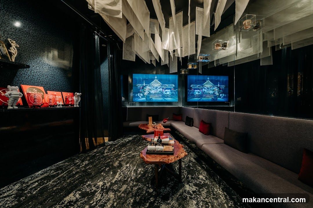 Modern Lounge with Displayed Awards