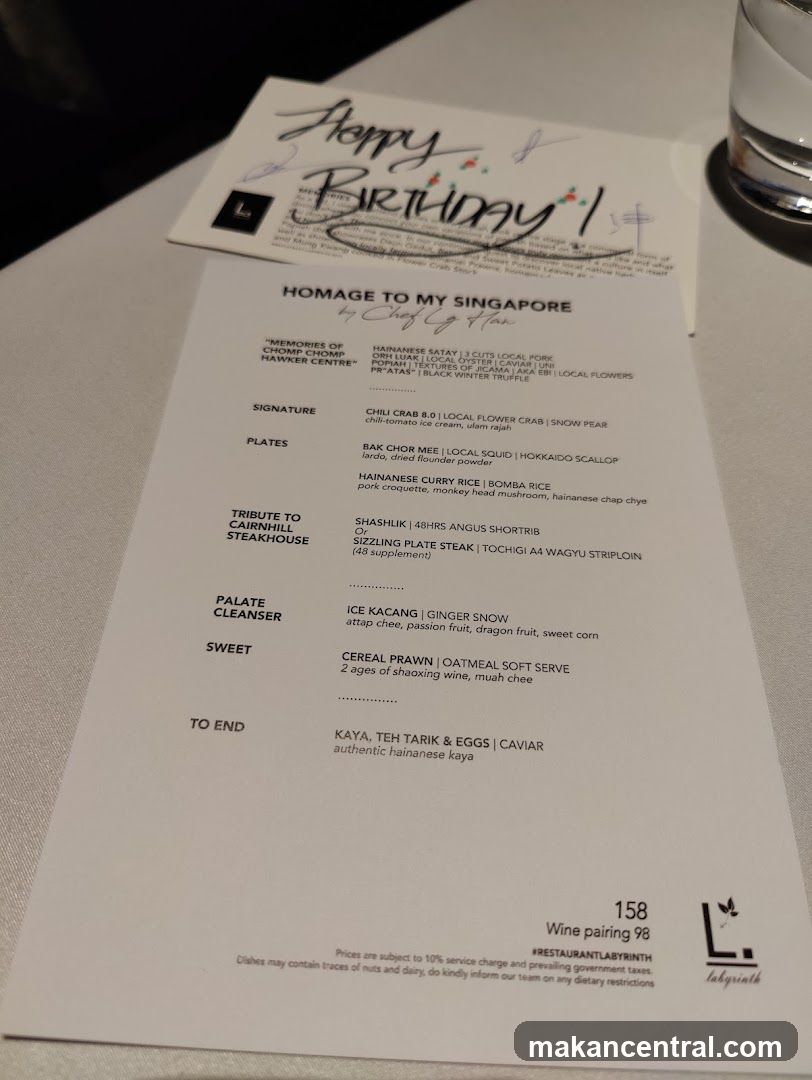 Homage to My Singapore by Chef LG Han