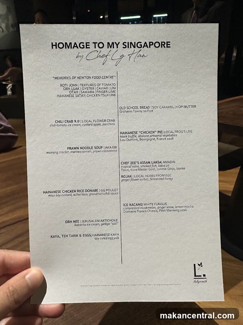 Homage to My Singapore by Chef LG Han