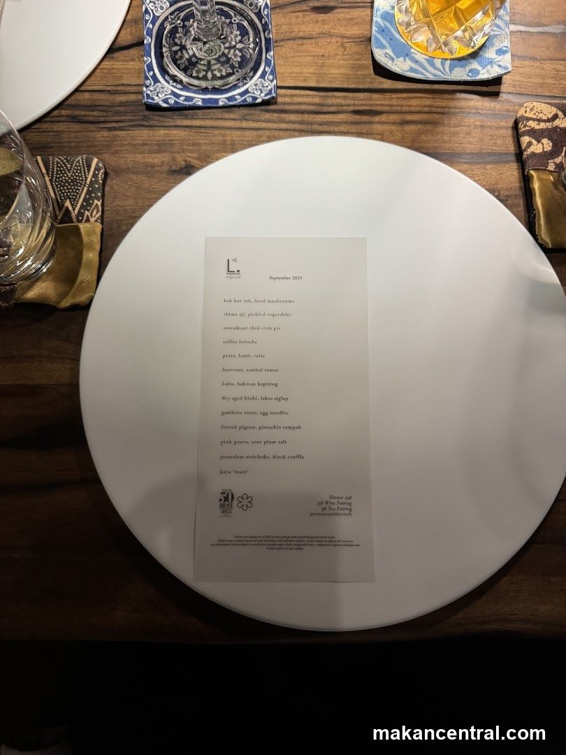 September 2025 Menu