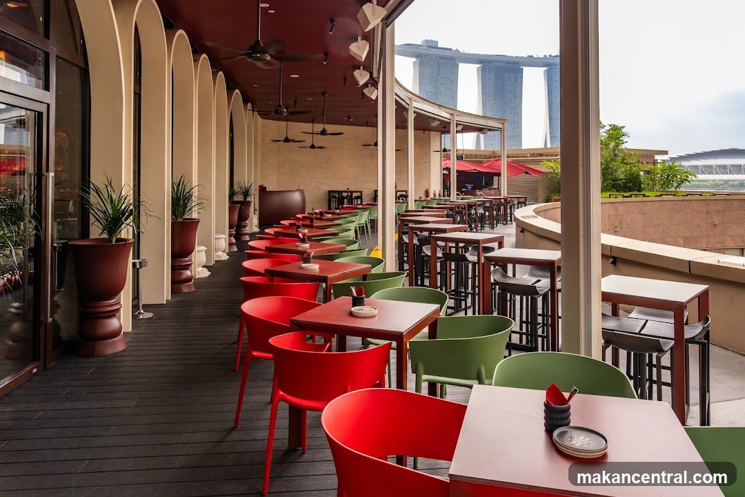 Outdoor Seating Area with City View