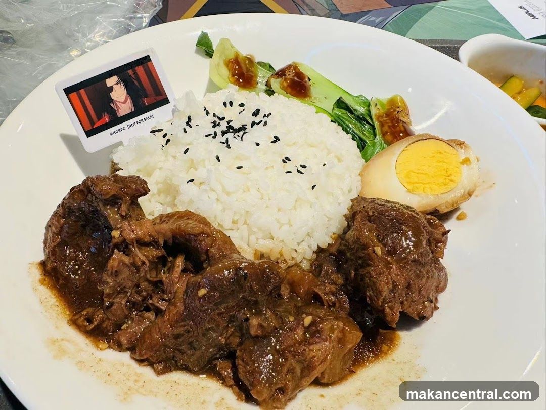 Braised Beef with Rice and Egg