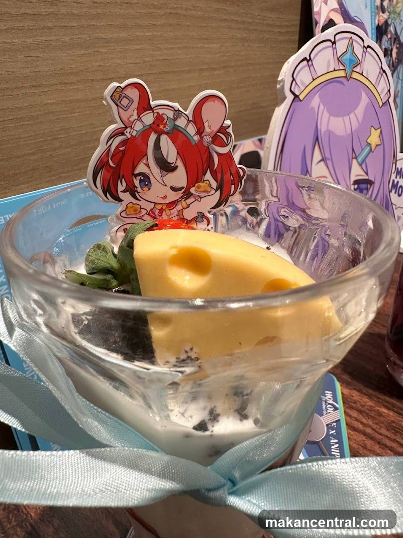 Dessert with Anime Figurines