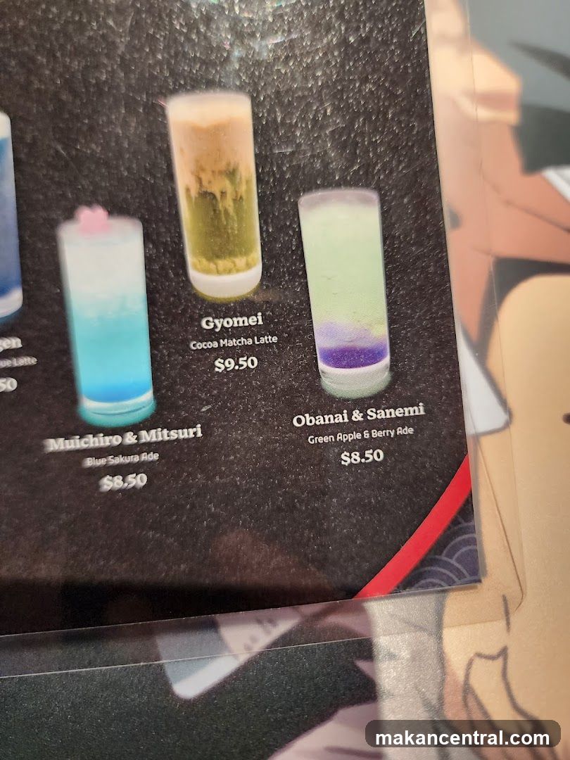 Drinks Menu