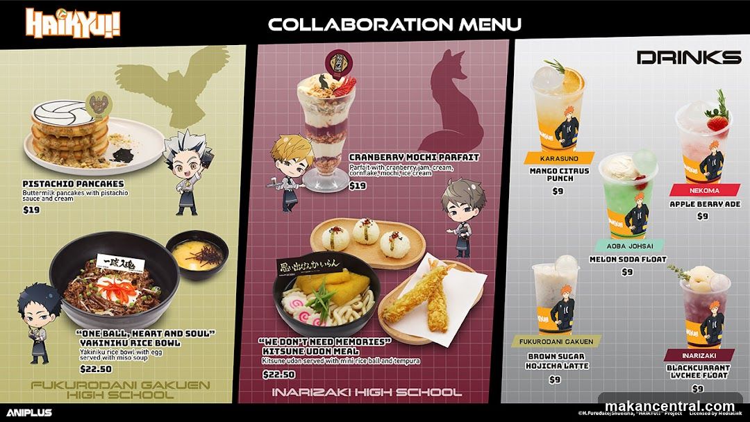 Haikyu!! Collaboration Menu