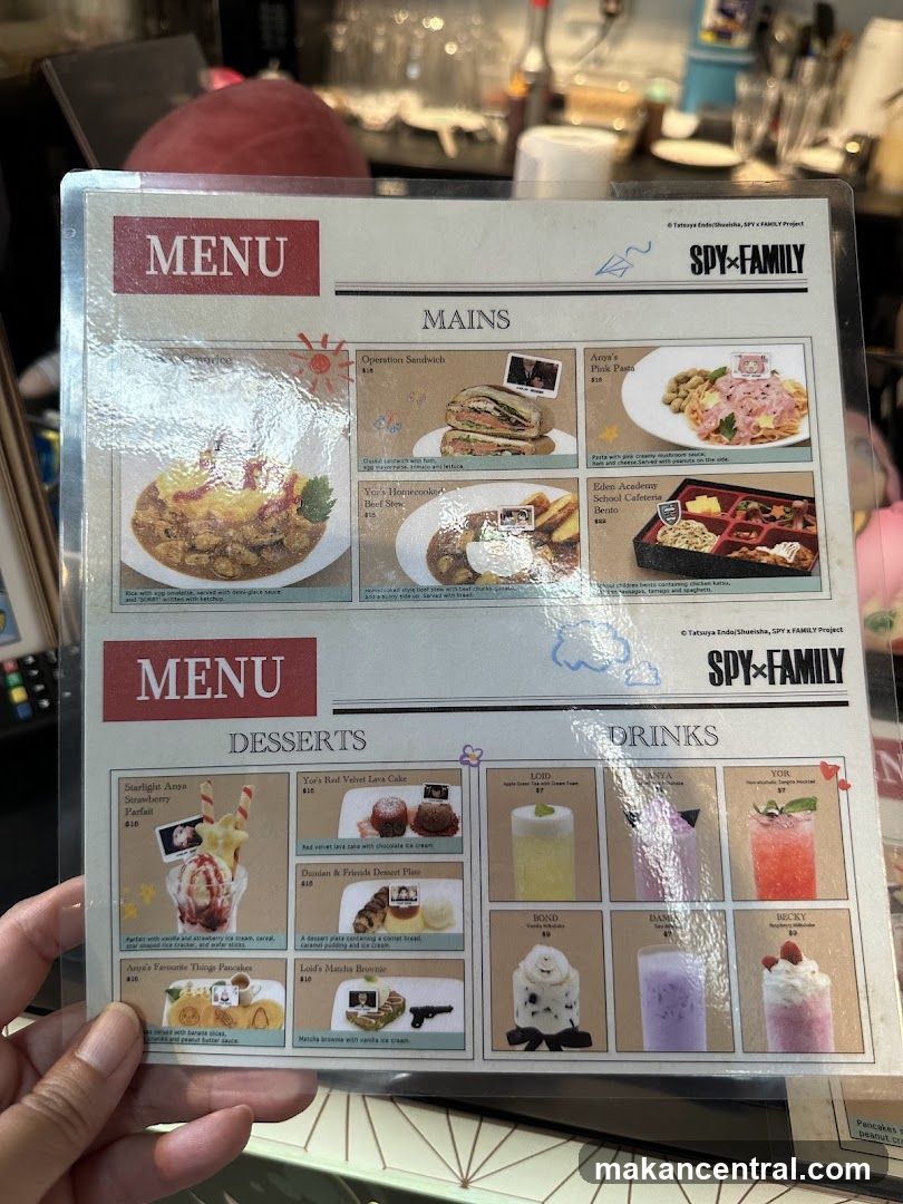 SPY FAMILY Menu