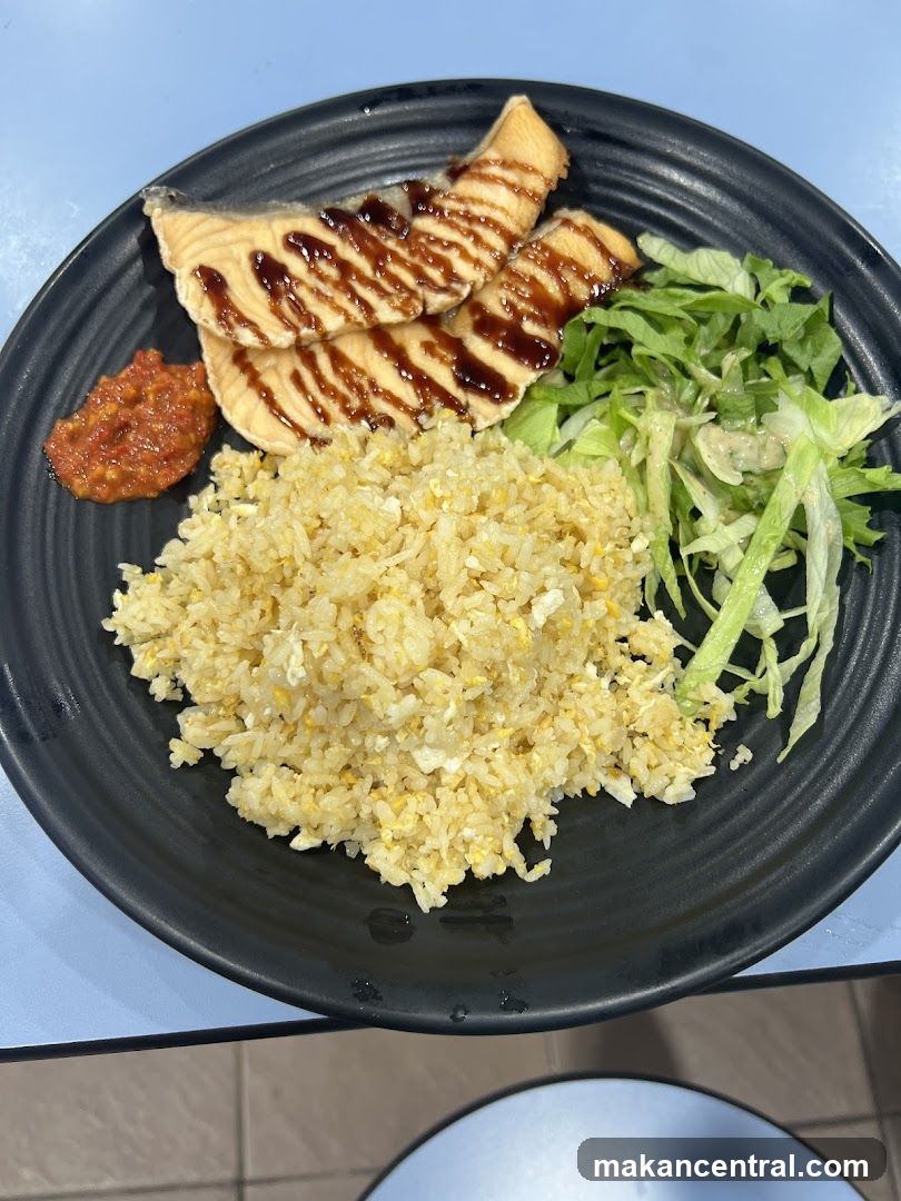 Salmon with Fried Rice