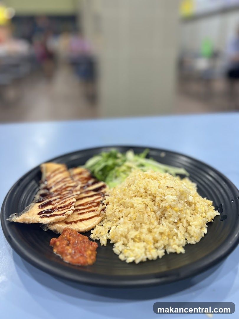 Salmon and Fried Rice