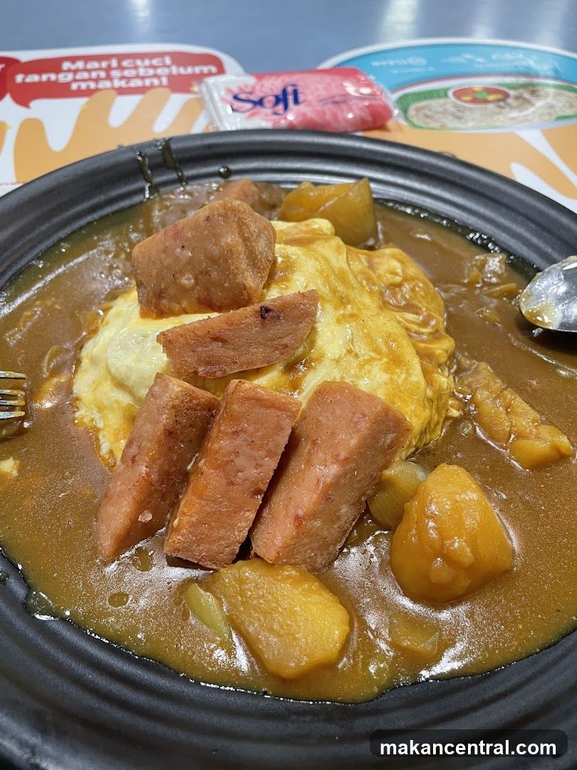Curry Omelette with Spam