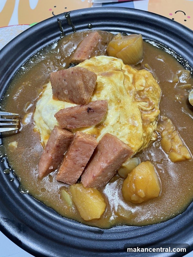 Curry with Spam and Egg