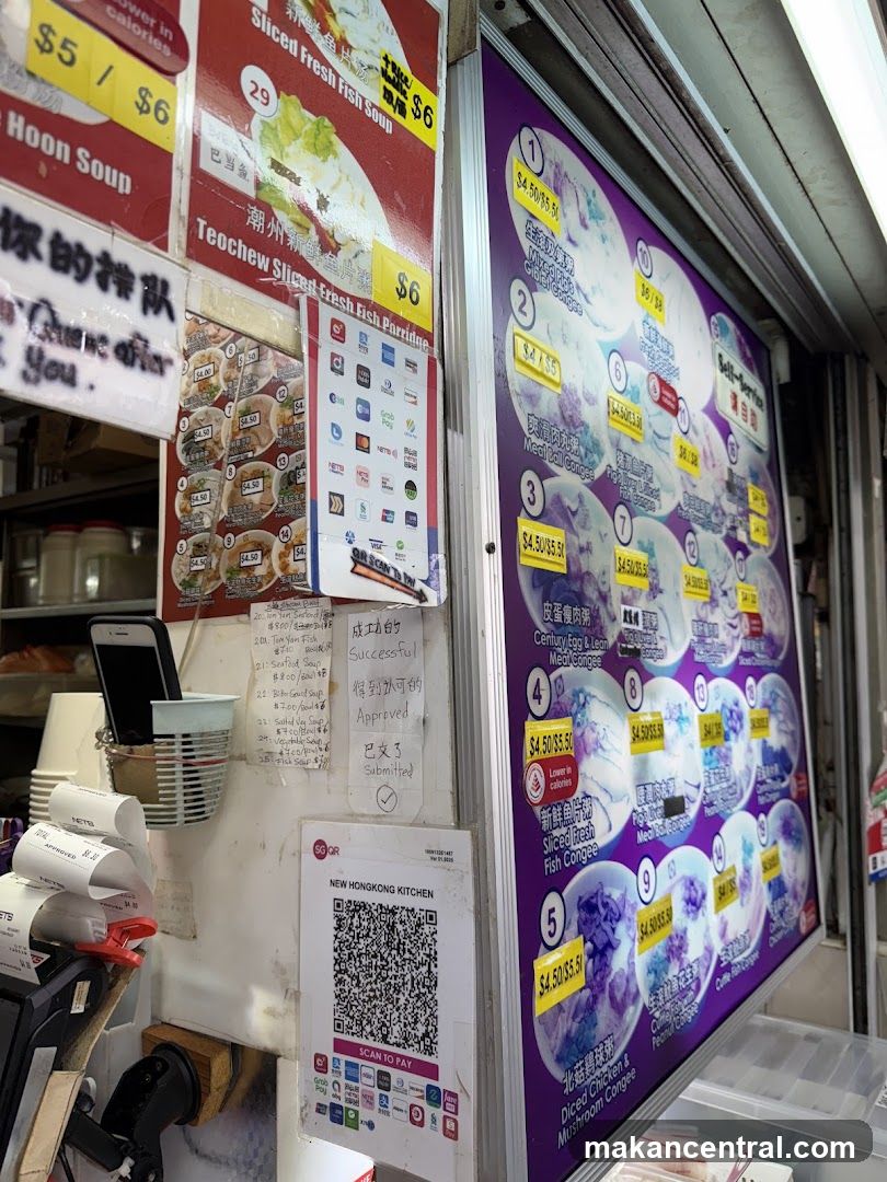 Food Stall Menu and Payment Options