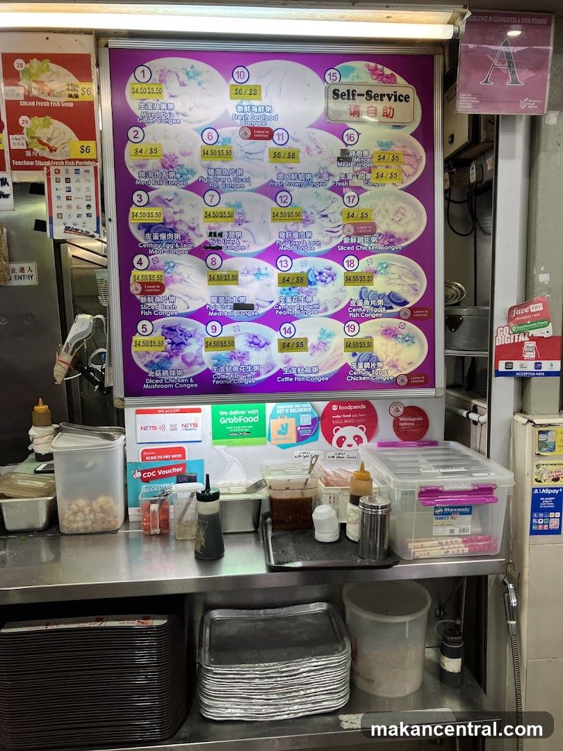 Congee Menu