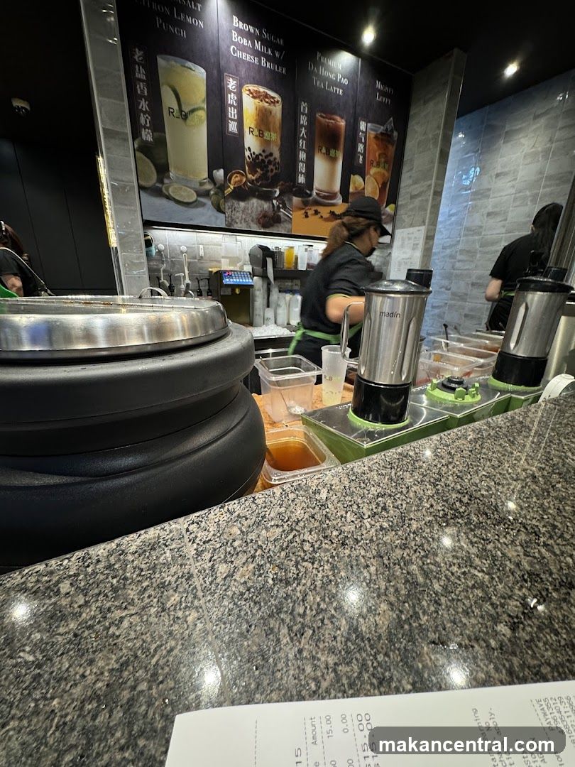 Drink Menu and Preparation Area