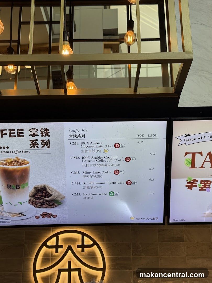 Coffee Fix Menu