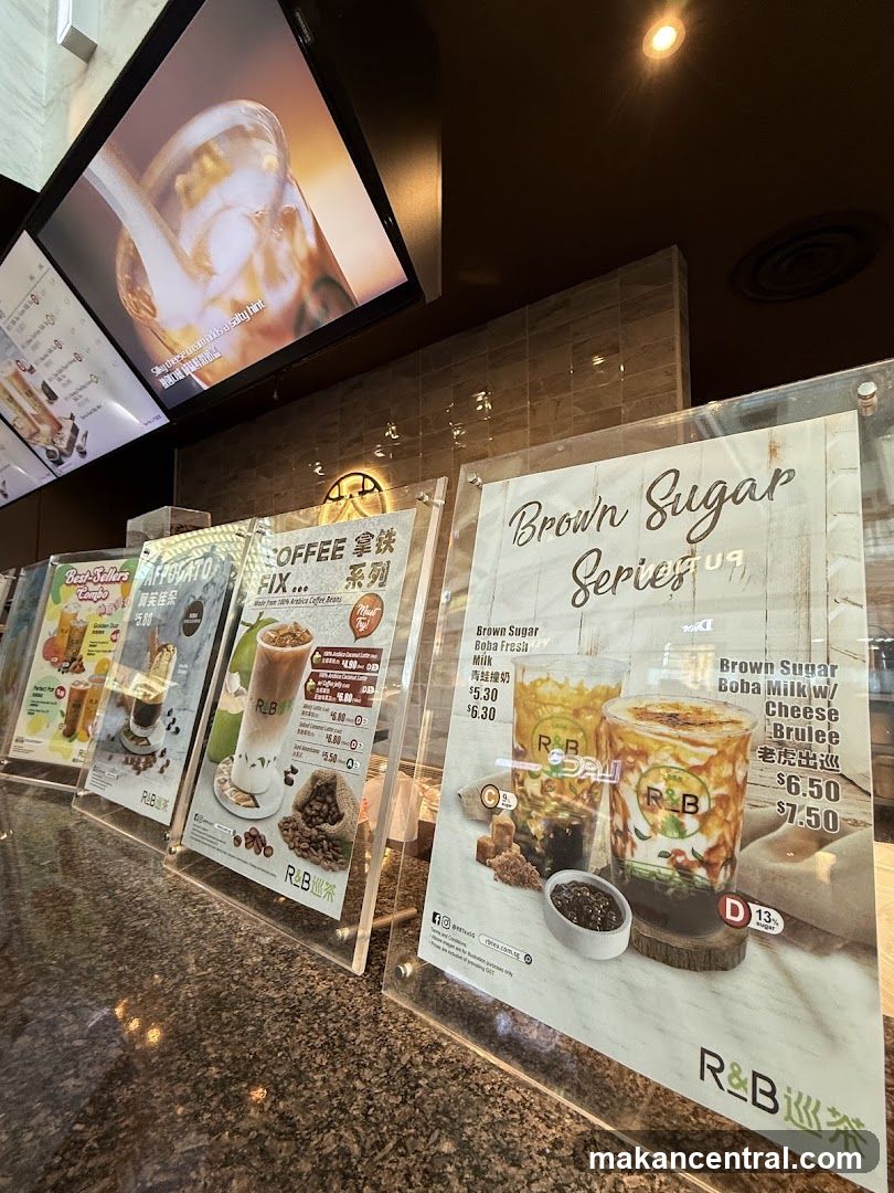 R&B Tea Menu