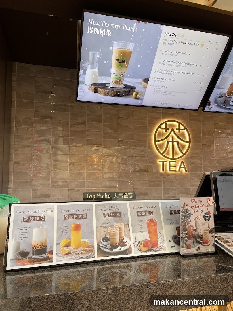 Tea Shop Menu and Display
