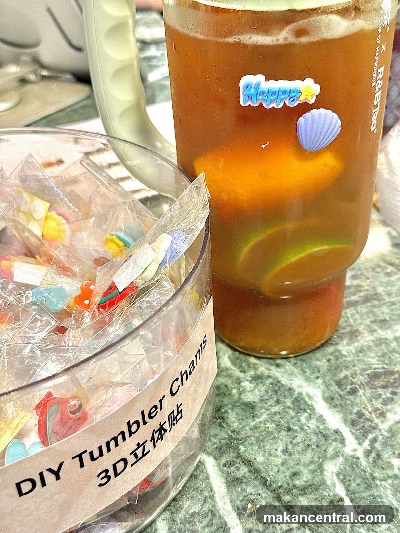 DIY Tumbler Charms and Drink