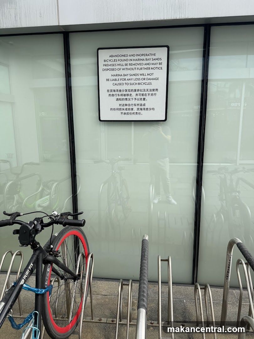Notice about abandoned bicycles