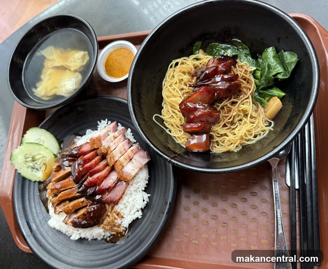 Roast Meats with Noodles and Rice