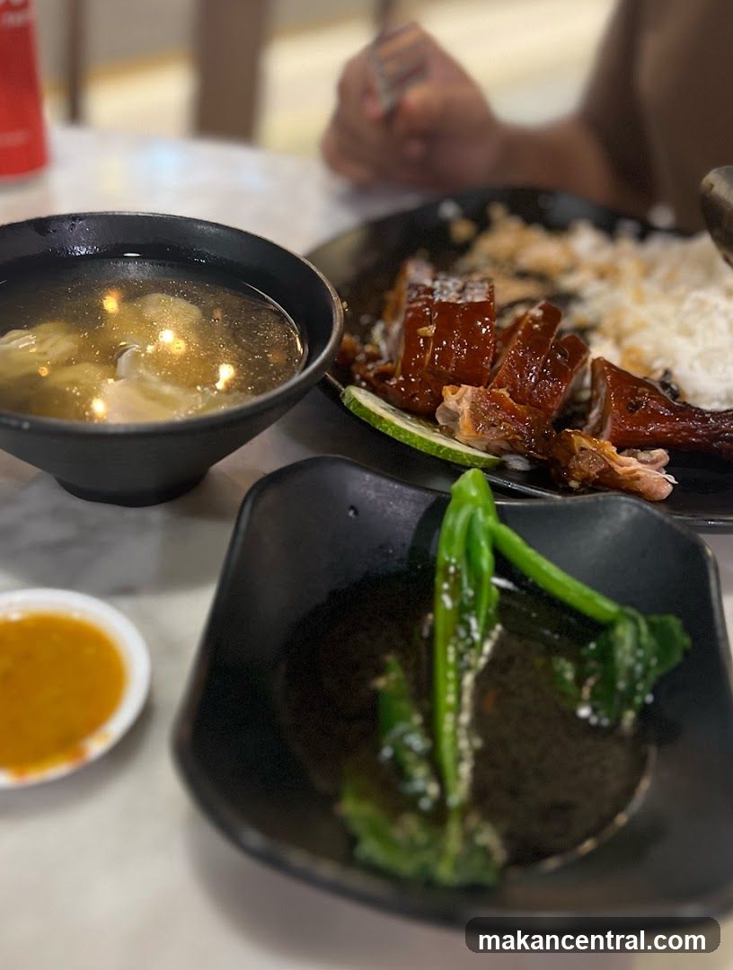 Roast Duck and Wonton Soup