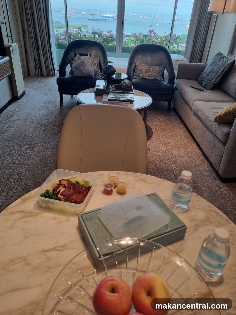 Hotel Room with Food and View