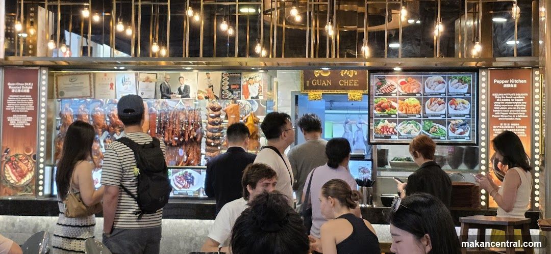 Restaurant Interior with Food Display