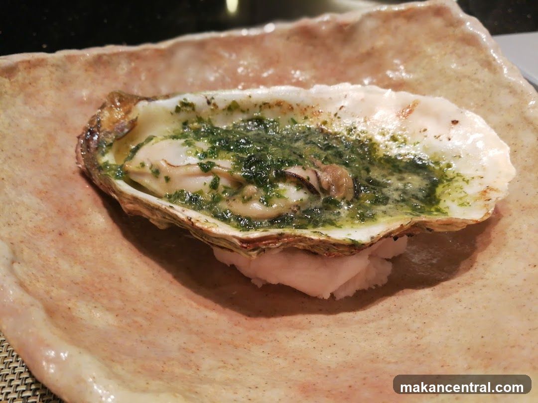 Oyster with Green Sauce
