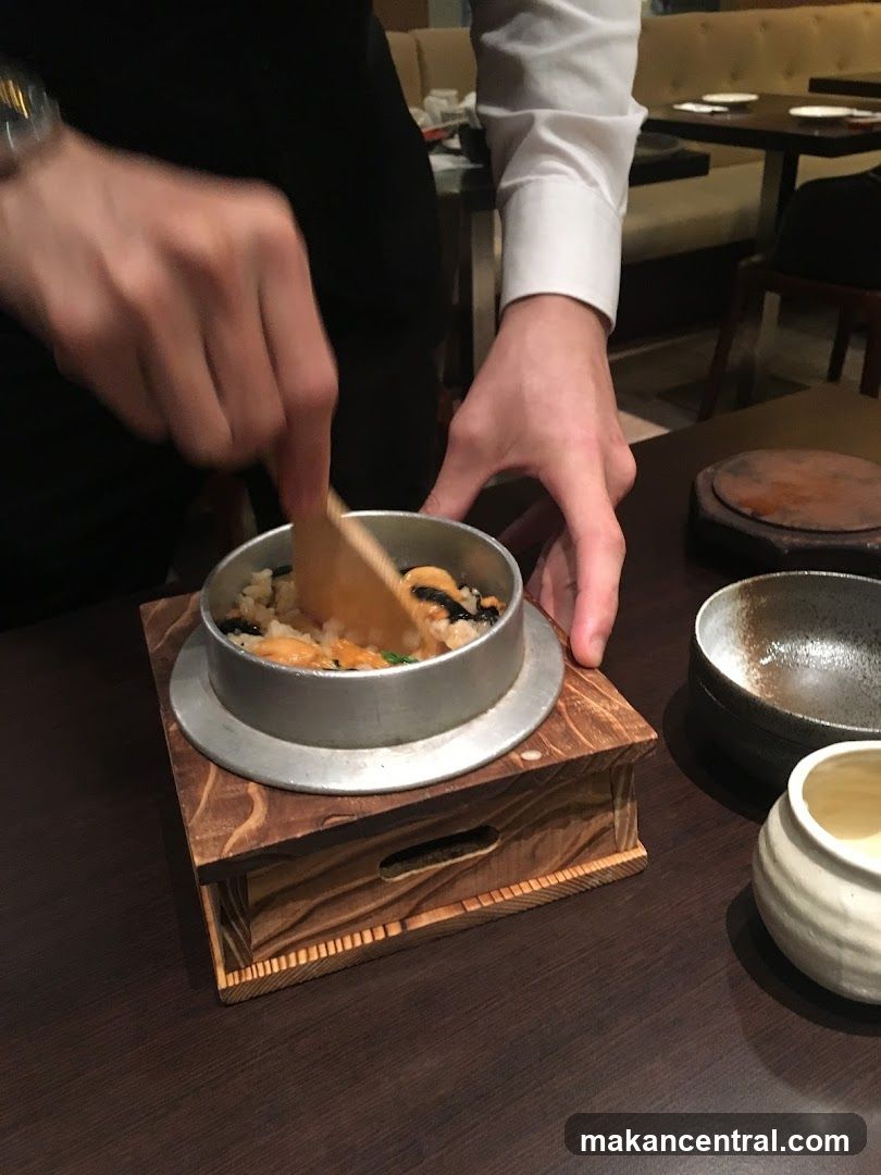 Chef preparing a dish