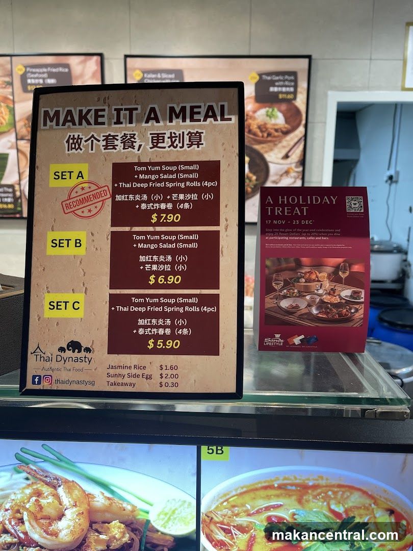 Thai Dynasty Meal Sets