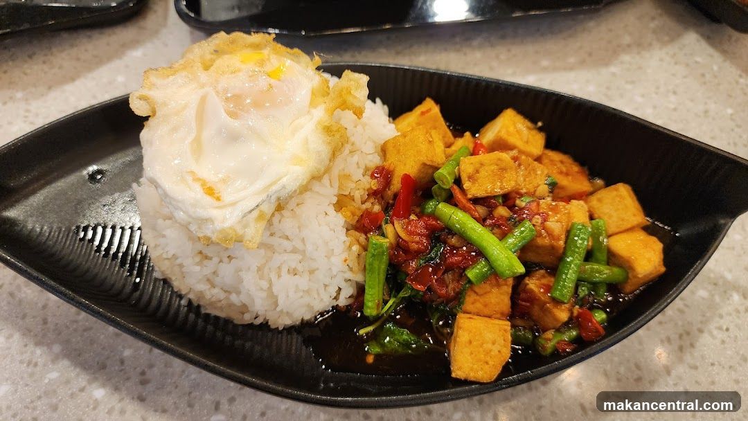 Tofu and Rice with Fried Egg