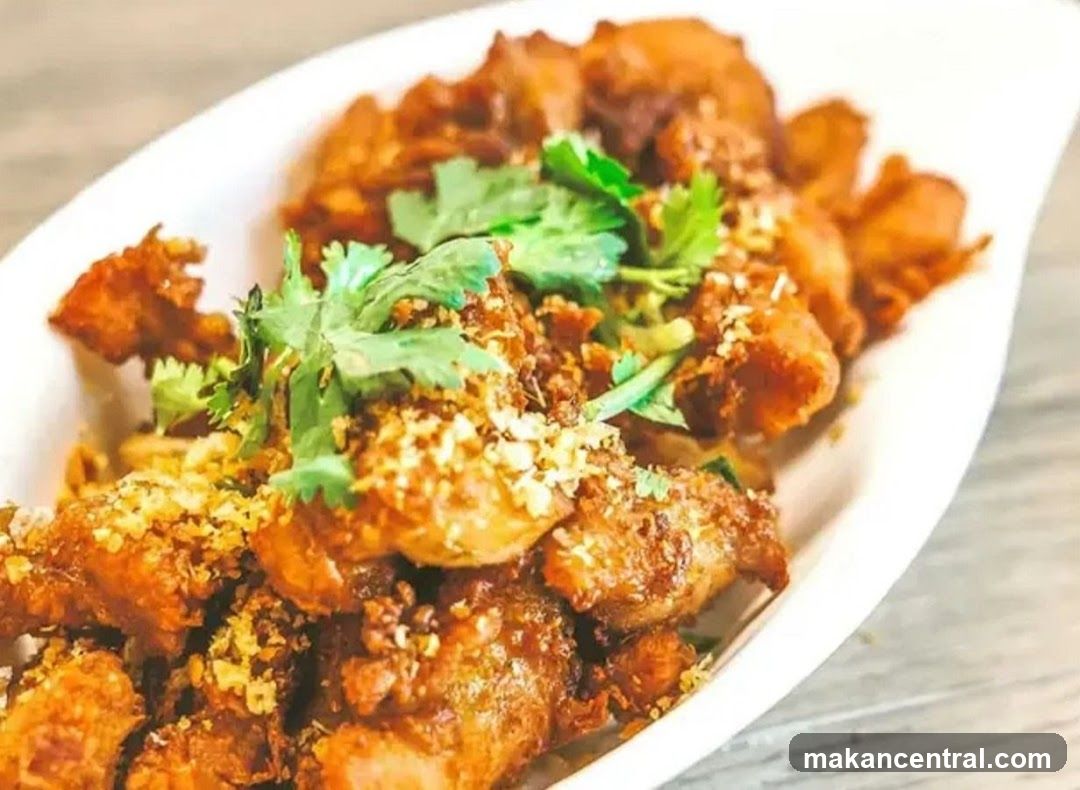 Fried Chicken Bites with Garlic and Cilantro