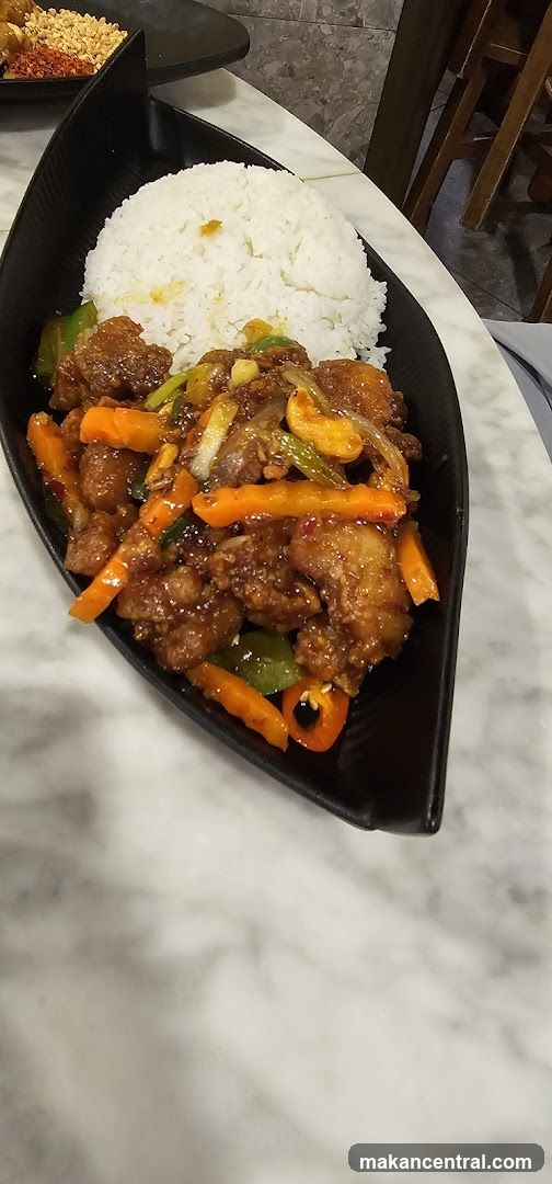 Stir-fried dish with rice