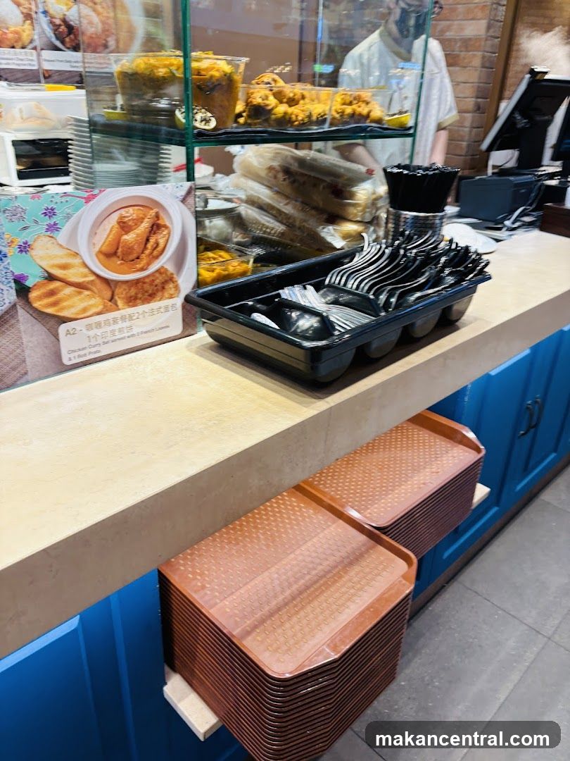 Food Display and Serving Area