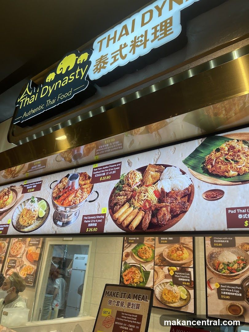 Thai Dynasty Menu