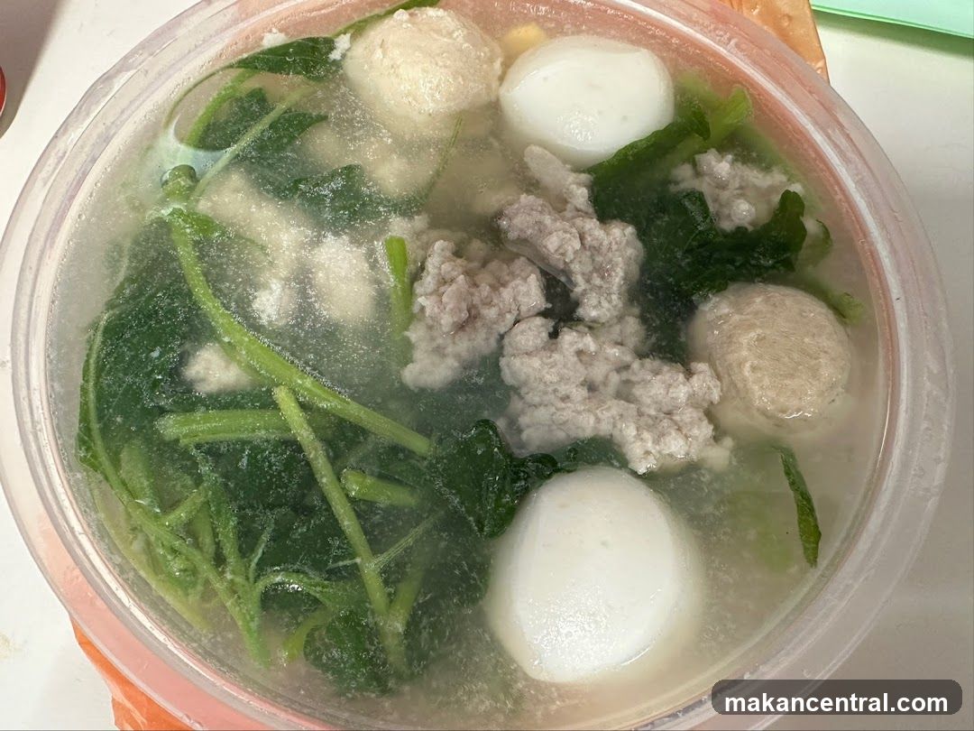 Minced Pork and Fish Ball Soup