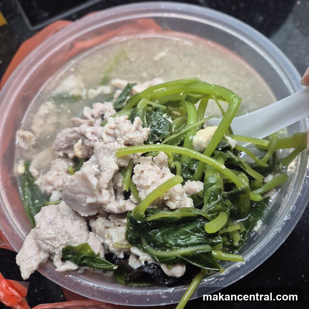 Minced Pork and Vegetable Soup