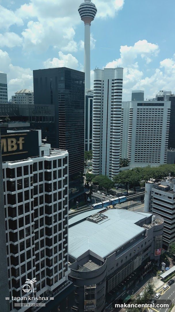 Cityscape with Tower and Buildings